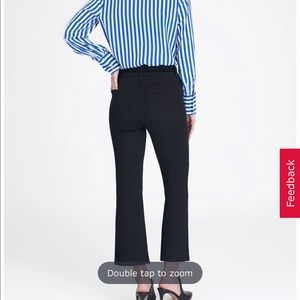 Spanx Black Cropped Flare Jeans size L BNWT